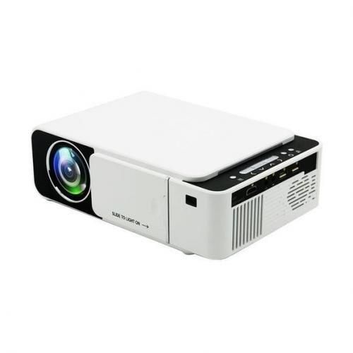 Portable Home LED Cinema Theatre FHD Wi-Fi Projector Machine - White