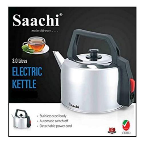 Saachi Automatic Stainless Steel Electric Kettle 3Litres - Silver
