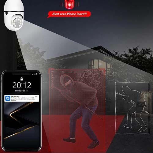 Attralux 360°surveillance Camera Smart Wireless HD Night Visioncamera