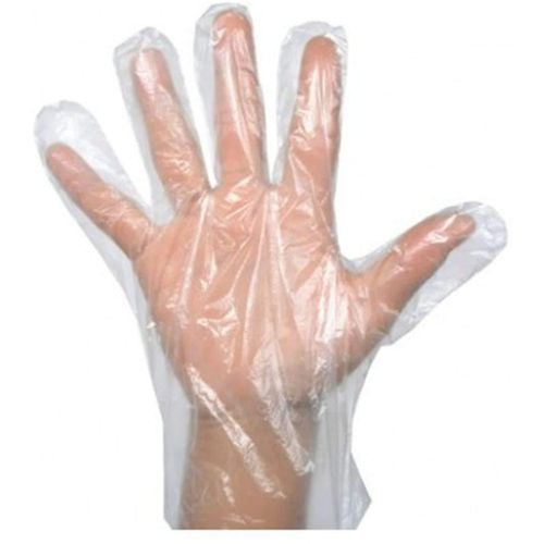 100 Pcs Disposable Plastic Hand Gloves