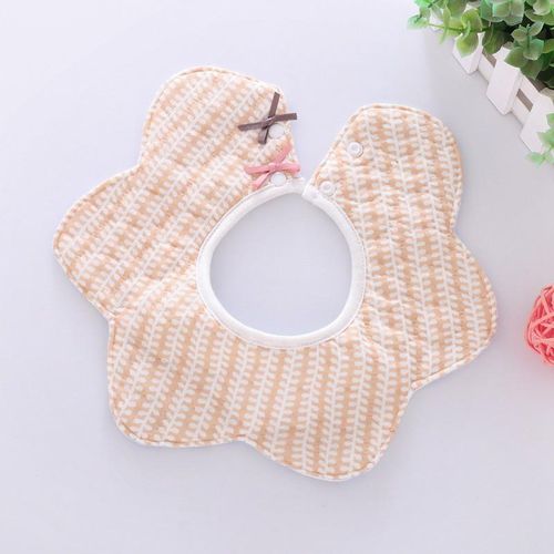 Infant Baby Bibs Cute Print Degrees 360 Degrees Rotating Waterproof Saliva Cotton Bib Towel 0-3Year