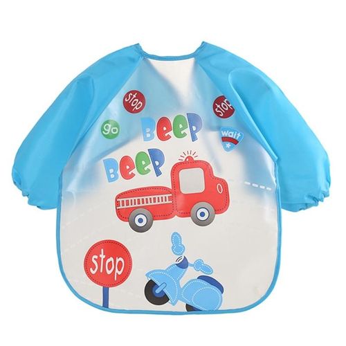 SOME Feeding Bib for Baby 1-3Y Waterproof Apron Smock for Kids Doodling Infant Mess-Free Child  Sleeve Full Coverage
