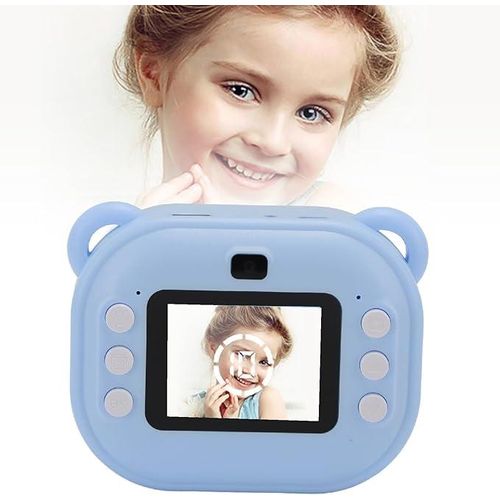Real Images Instant Camera, Multifunctional Childrens Camera, 2 Inch HD Screen, Front and Rear Dual Lens Colors Vary-Multicolours