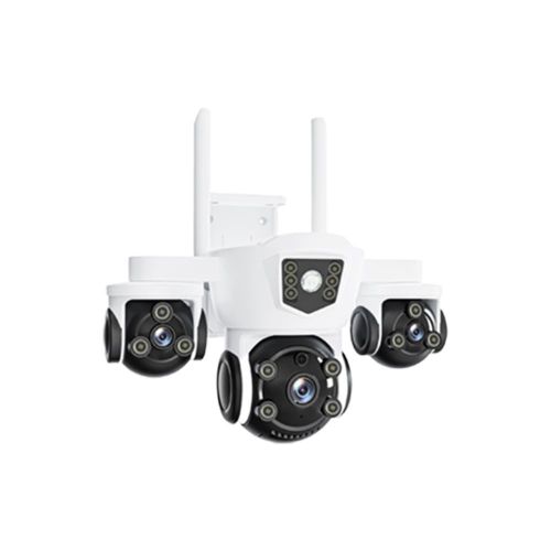 XLT 4G Smart Camera HD 1080P Outdoor/Indoor Wireless WiFi IP Camera Compatible with Alexa & The Google Assistant/Smart Life APP for 2-Way Audio Auto Tracking Night Vision IP66 Waterproof