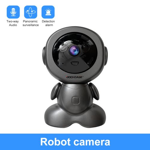 DOCKCASE 3.0MP Smart Camera Monitor Camera HD Resolution 360 Degrees pan-tilt zoom view with AI Human Detection, Two Way Audio, IR Night Vision Works with Apps
