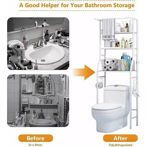 Miscellaneous Bathroom Cabinet Organizer - White