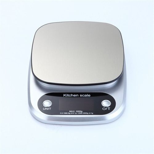 High Precision Digital Kitchen Weighing Scale 0.1g-3Kg - Silver