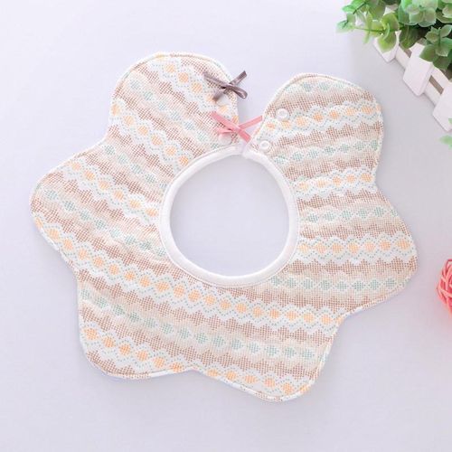 360 Degrees Rotating Infant Baby Bibs Cute Print Waterproof Saliva Towel Baby Bibs