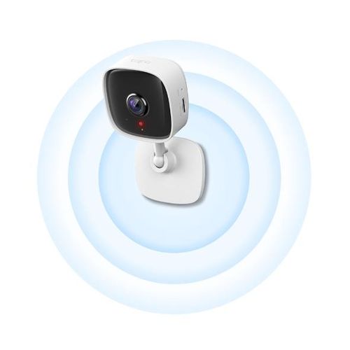 Tapoo Indoor Security Camera for Baby Monitor, Dog Camera w/Motion Detection, 2-Way Audio Siren, Night Vision, Cloud & SD Card Storage