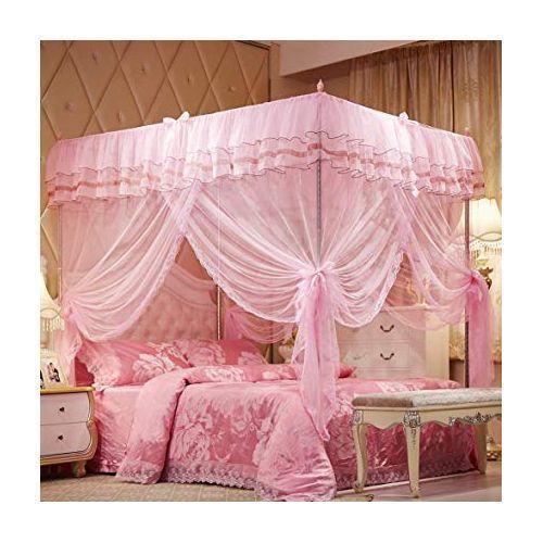4 Stand / Pole Mosquito Net - Pink