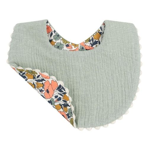 SOME Baby Bibs Floral Burp Cloth Reversible Drooling Bib Thicken Layer Bibs High Absorbent Saliva Towel Newborn Shower