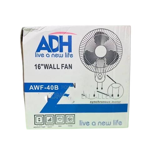 Wall Electric Fan -Blue,White