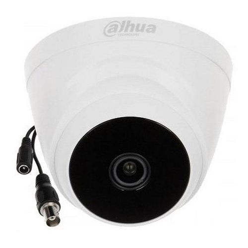 Dahua Wired 2MP 20 Mtrs HD Dome Camera DH-HAC-T1A21P -Black-White