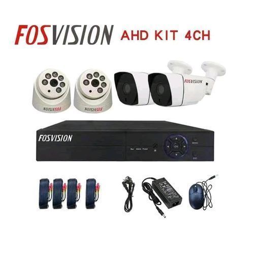 Plus 4 CCTV Cameras Full Kit, 4  Pack 1TB HDD - White