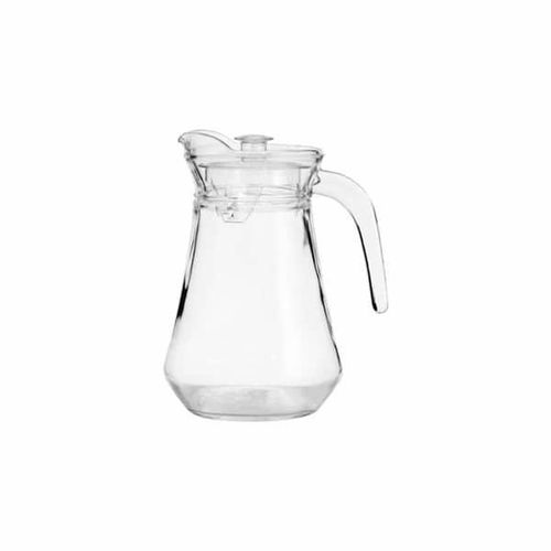 6 Drinking Glasses Plus 1 Fabulous Glass Jug-Transparent