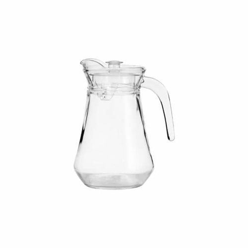 6 Drinking Glasses Plus 1 Fabulous Glass Jug-Transparent