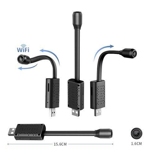 Wireless WiFi Hidden Mini Spy Camera HD Security IP  Video Recorder - Black