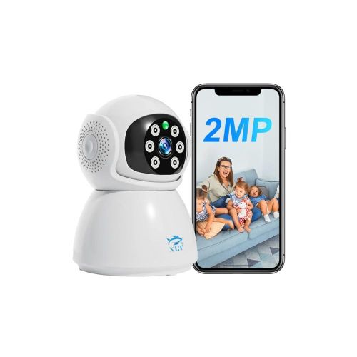 XLT Security WiFi Indoor Camera For Home, Baby Pet Monitor With Smart Motion Tracking, Excellent Picture Night Vision Two-Way Audio