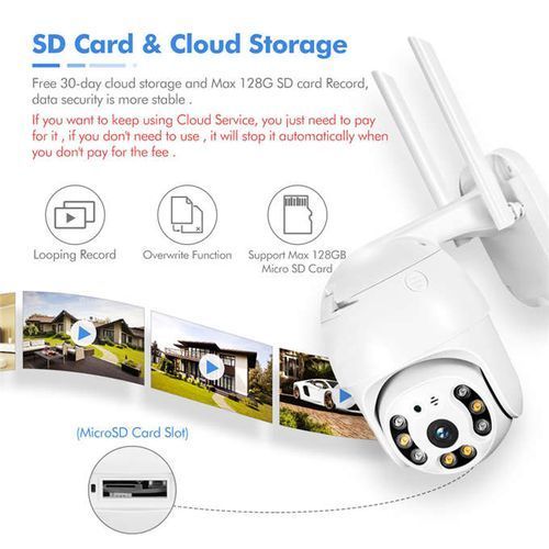 1080P Security Camera WIFI Outdoor PTZ Speed Dome Wireless I  P Camera CCTV