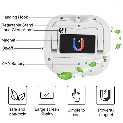 Kitchen Timer LCD Digital Countdown Alarm Clock
