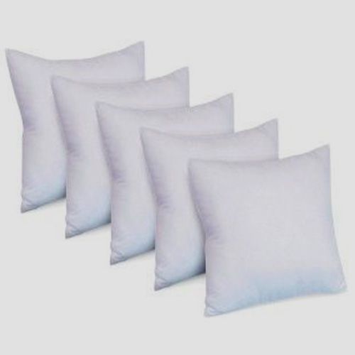 Comfort A Set of 5 Big Square Cushions - White