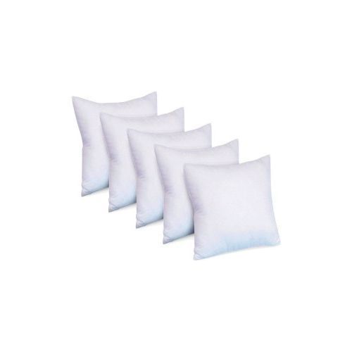 Comfort A Set of 5 Big Square Cushions - White