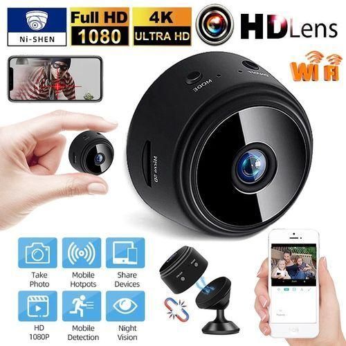 Hidden Spy HD 1080P Micro Mini Wireless WIFI Security Camera -Black UGX 99,000