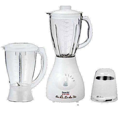 Saachi 4 In 1 High Efficient Blender With 2 Jars 1 Grinder 1 Motor-Black/White
