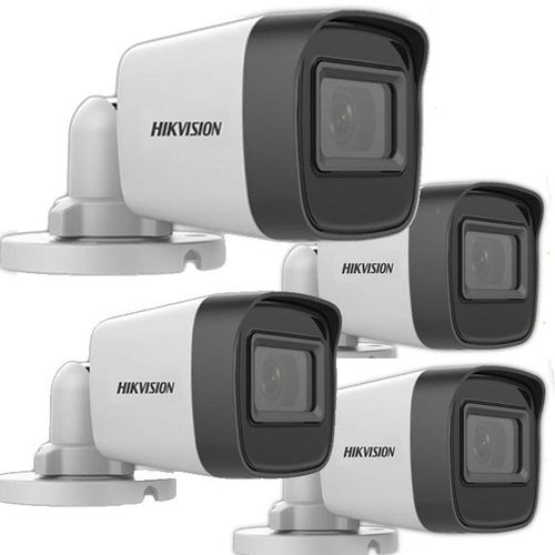 Hikvision 4pcs Turbo HD Bullet Camera 1080p Outdoor /Indoor-White