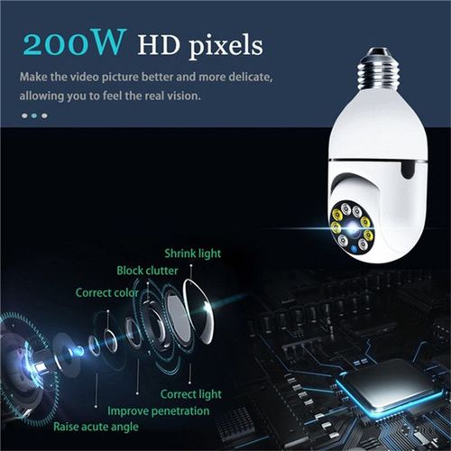 VIC 1080P Bulb Surveillance Camera WiFi Night Vision HD Tracking