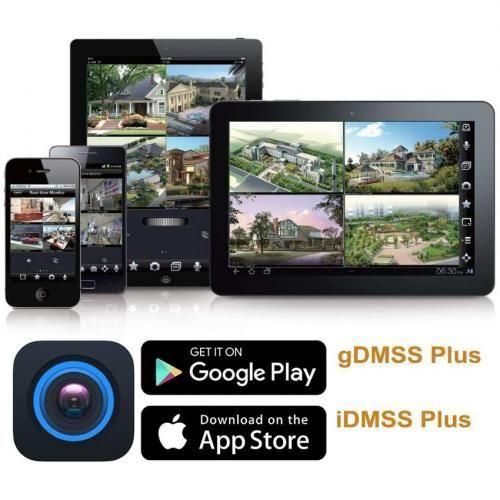 4 Channel / 4ch 1080P CCTV Camera Surveillance Kits -Black
