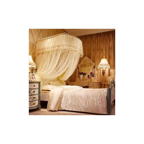 David Fishing Rod  Mosquito Net With 2 Stands & Retractable Guide Rail Premium Packaging Vary Design F1 Cream