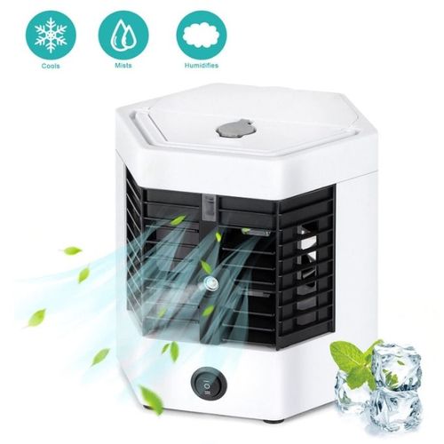 Small Mini Portable Cooling Fan - White