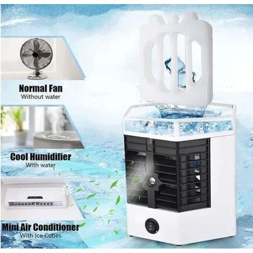 Small Mini Portable Cooling Fan - White