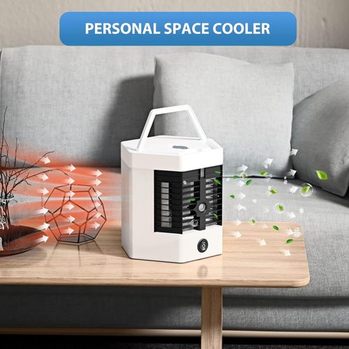 Small Mini Portable Cooling Fan - White