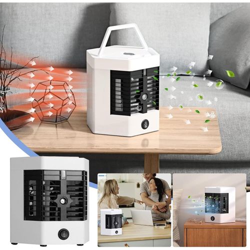 Small Mini Portable Cooling Fan - White