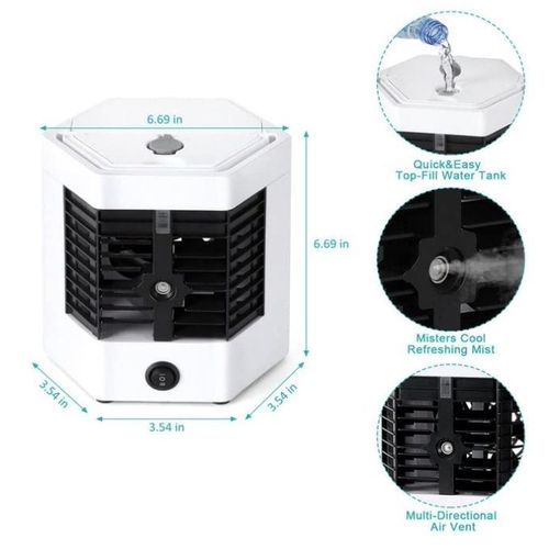 Small Mini Portable Cooling Fan - White
