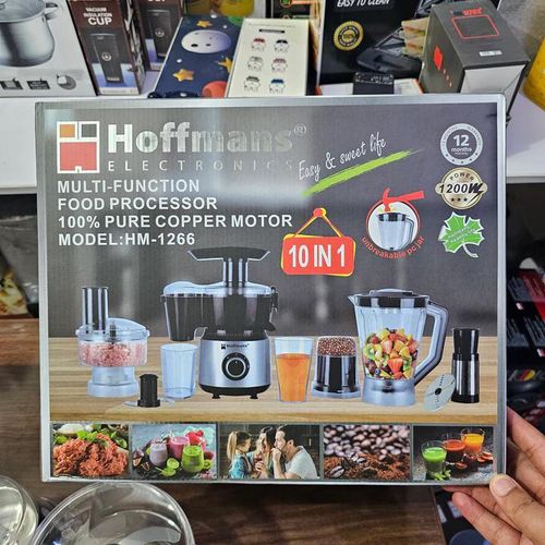 Hoffmans 10 In1 Juicer Blender Extractor Mincer Food Processor -Clear .
