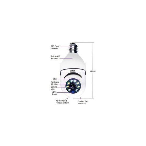 General Surveillance Cameras Smart 4G Security Camera HD 1080p CCTV - White