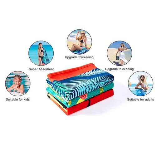 Grace Foam Extra Large Micro Fiber Towel - Multi Colour