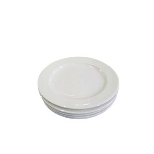 6 Pieces Heavy Side Plates - White