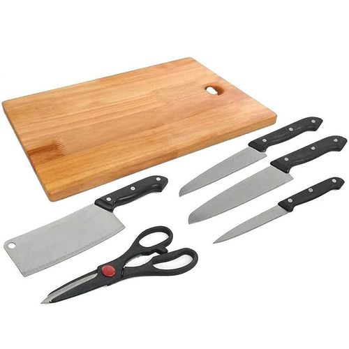 Pack Of Chopping Board & Set Of Kitchen knives