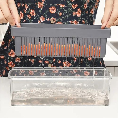 15pcs Of Kitchen Vegetable Cutter-Grey& green