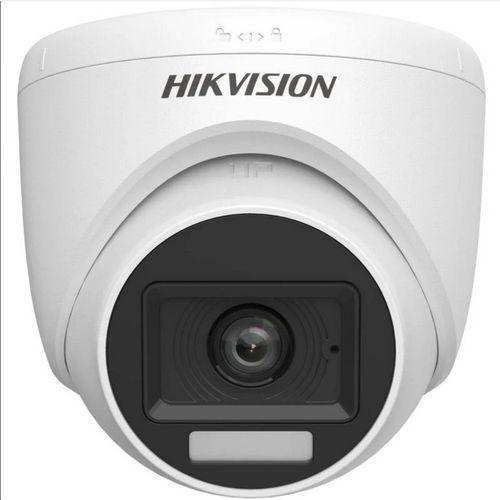 Hikvision 2MP Smart Hybrid Light Audio Fixed Turret Camera - White
