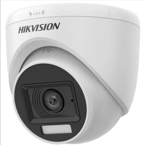 Hikvision 2MP Smart Hybrid Light Audio Fixed Turret Camera - White