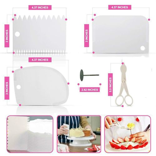 Mateamoda 164 Pcs/set Cake Decorating Turntable Piping Tip Nozzle Pastry Bag Set Diy Kit