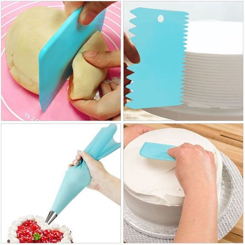 Mateamoda 164 Pcs/set Cake Decorating Turntable Piping Tip Nozzle Pastry Bag Set Diy Kit