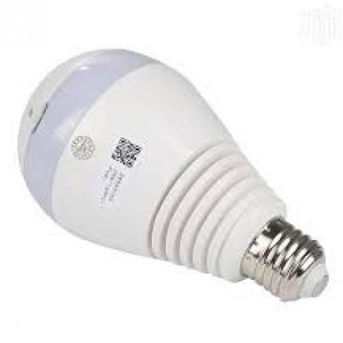 360 Degree Hidden Nanny Spy Security Camera Bulb - White