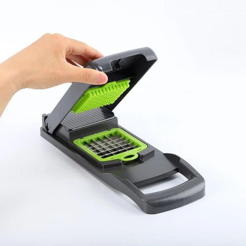 11 in 1 Multi-function Vegetable and Fruit Chopper Kitchen Diced Artifact Potato Shredded grater grater household potato chip sliced grater -Green