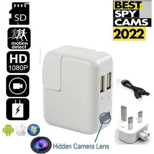Spy Hidden Camera In USB Charger, -white